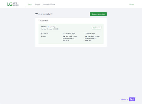Reservation Screen 4